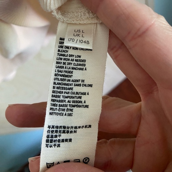 WE THE FREE by Free People Feelin' It Top Peach Mixed Fabric size Large READ - Picture 8 of 14